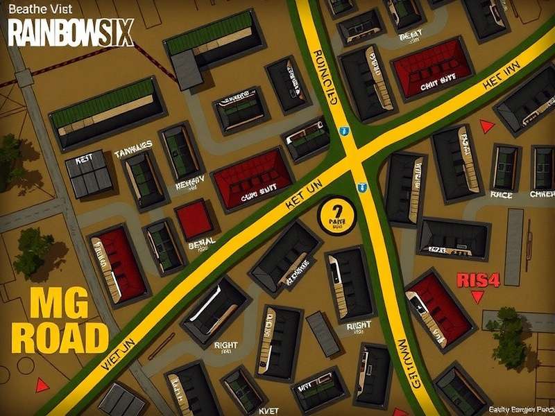 MG Road Map in Rainbow Six Bangalore Brawlers Rainbow Six Bangalore Brawlers MG Road Map